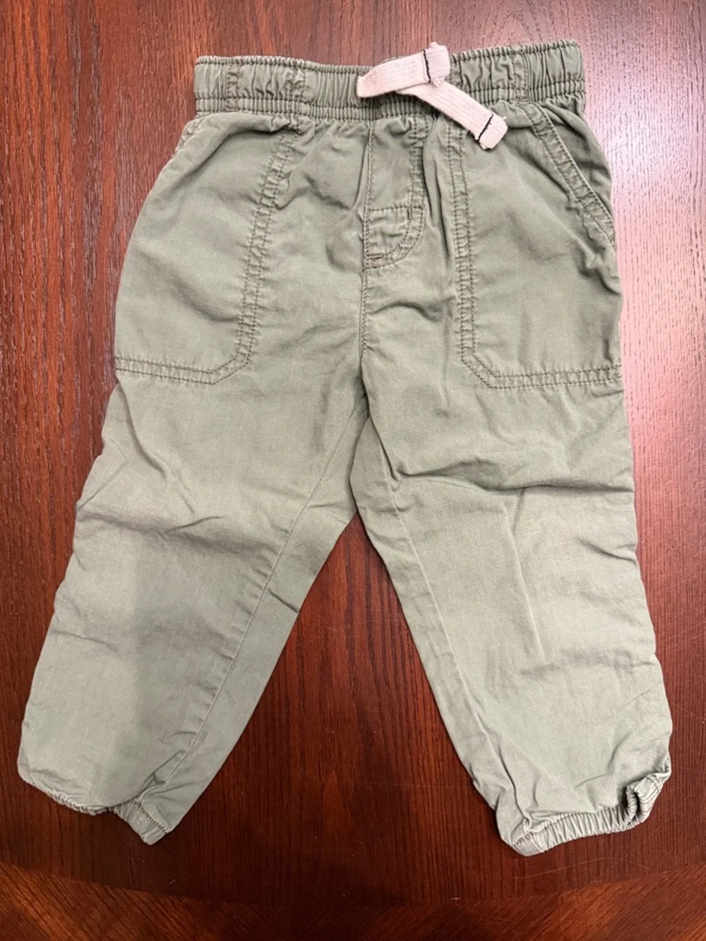Carter's Dino Shirt Olive Jogger Pants Outfit Set Toddler Boys 18M